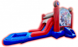 Marvel Avengers Bounce house and water slide rentals