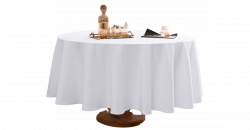 White Linen Table Cloth